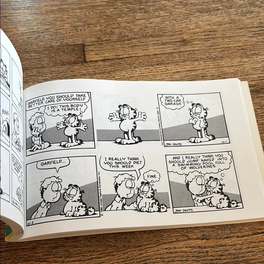 Vintage Set of 3 Garfield the Cat Comic Strip Funny Book Collection by Jim Davis